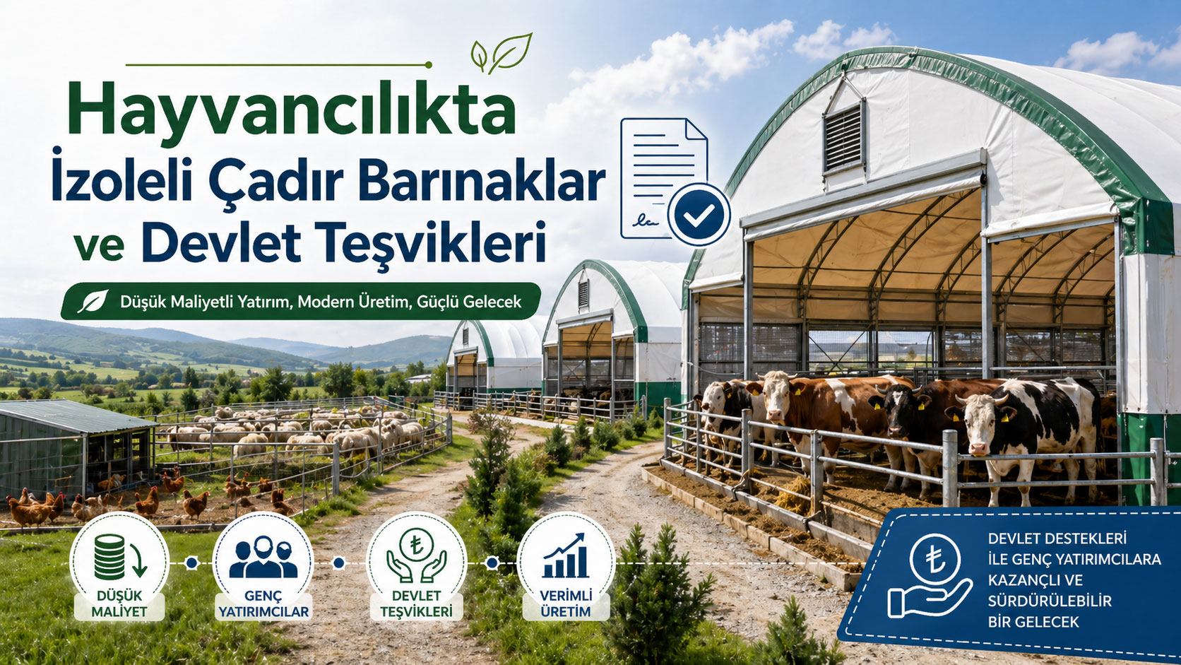 Hayvancılıkta Barınak Sistemleri ve Devlet Teşvikleri